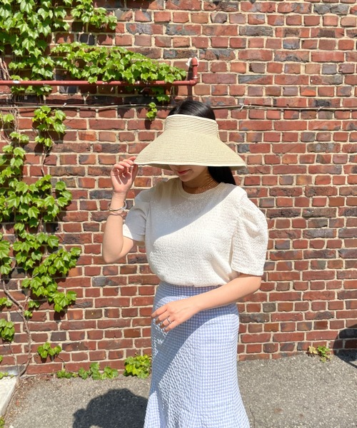 CEMONEMO（セモネモ）の「【韓国トレンド】 バイザー風 ペーパーハット（ハット・レディース・その他1/その他2/その他3/その他4/その他5/その他6・FREE）」の11枚目の写真