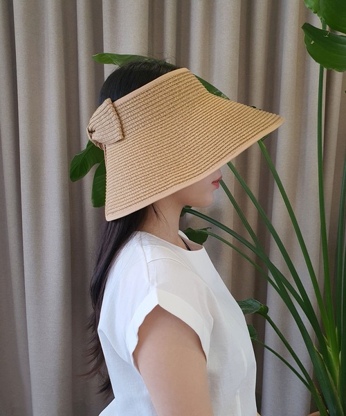 CEMONEMO（セモネモ）の「【韓国トレンド】 バイザー風 ペーパーハット（ハット・レディース・その他1/その他2/その他3/その他4/その他5/その他6・FREE）」の13枚目の写真