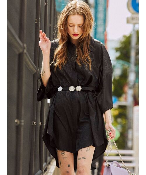 jouetie（ジュエティ）の「スーパーBIGシャツ（シャツ/ブラウス・レディース・ブラック/ピンク/その他1・MEDIUM）」の11枚目の写真