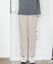 カットジョーゼットセンターシームテーパードパンツ