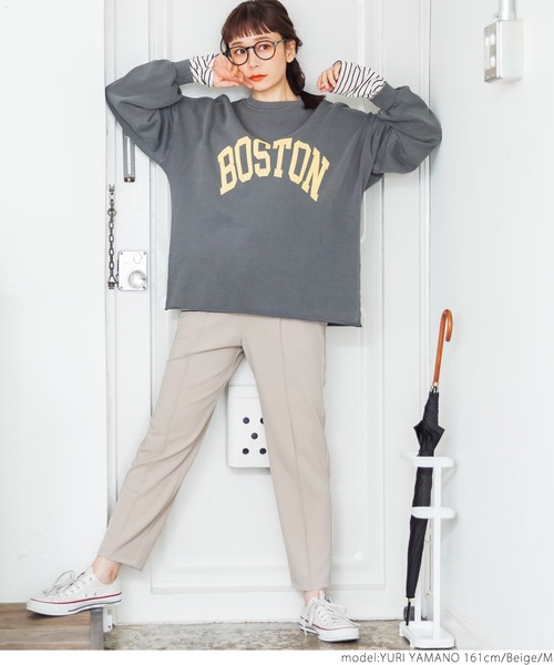 coca（coca）（コカ）の「カットジョーゼットセンターシームテーパードパンツ（その他パンツ・レディース・ブラック/ベージュ/ブラウン/ラベンダー・M/L）」の22枚目の写真