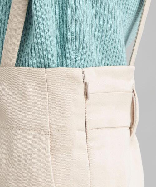 green label relaxing（グリーンレーベルリラクシング）の「Bサージ サスペンダー付 ワイド パンツ（その他パンツ・レディース・ブラウン/ネイビー/ベージュ/パープル・38/40/44/46/34/36/42）」の20枚目の写真