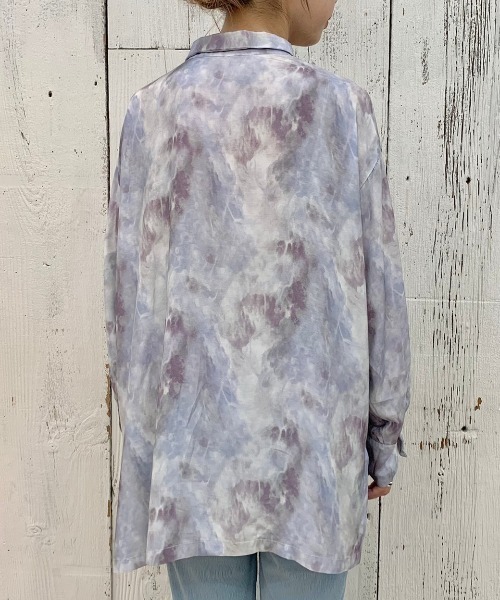 Kastane（カスタネ）の「マーブルBIGシャツ（シャツ/ブラウス・レディース・パープル/イエロー・FREE）」の15枚目の写真