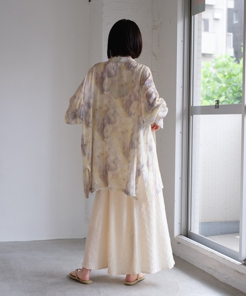 Kastane（カスタネ）の「マーブルBIGシャツ（シャツ/ブラウス・レディース・パープル/イエロー・FREE）」の9枚目の写真