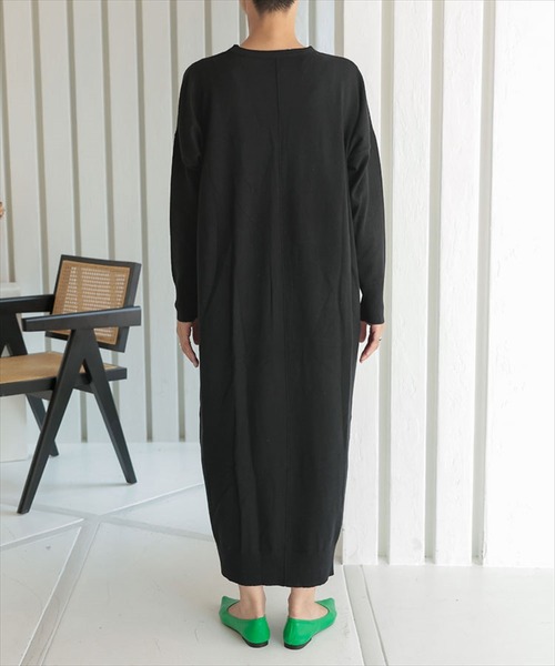 DONOBAN（ドノバン）の「2WAY深VニットOP（ワンピース・レディース・ブラック/ブラウン系その他・SHORT/LONG）」の13枚目の写真