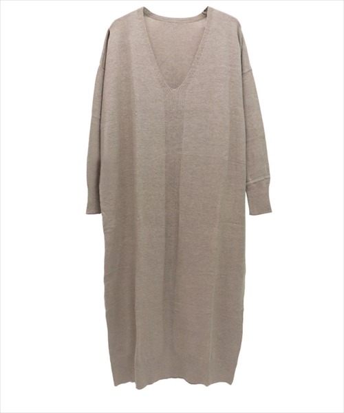 DONOBAN（ドノバン）の「2WAY深VニットOP（ワンピース・レディース・ブラック/ブラウン系その他・SHORT/LONG）」の14枚目の写真