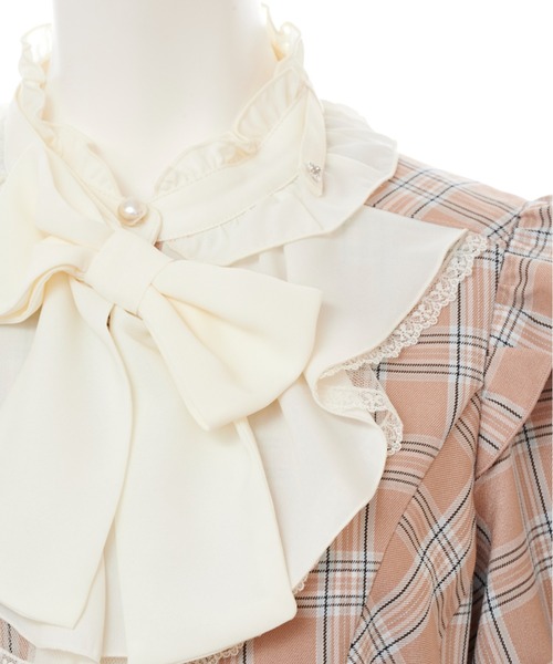 Secret Honey（シークレットハニー）の「リボンタイラッフルセットアップ（セットアップ・レディース・ベージュ/ブラック系その他/ブラック・MEDIUM）」の11枚目の写真