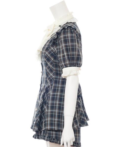 Secret Honey（シークレットハニー）の「リボンタイラッフルセットアップ（セットアップ・レディース・ベージュ/ブラック系その他/ブラック・MEDIUM）」の14枚目の写真