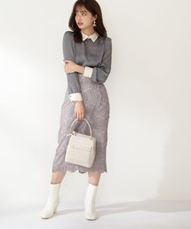 PROPORTION BODY DRESSING | ハイウエストレースタイトスカート / 1211220802(スカート)