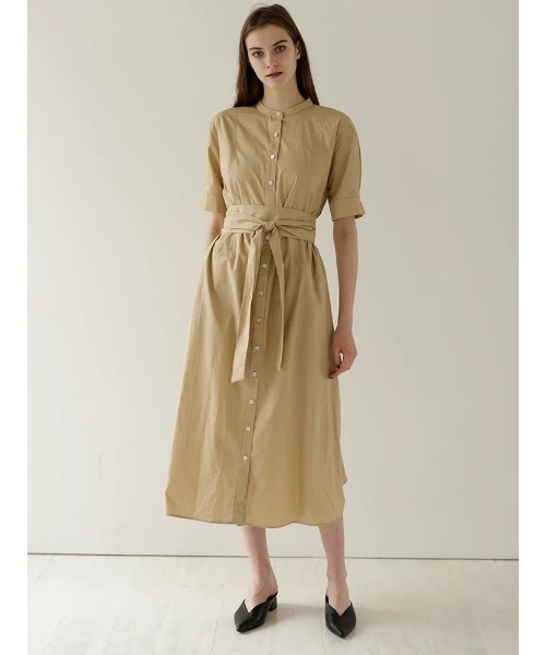 TONALトーナル ウエストシェイプデニムシャツワンピース TONAL（トーナル）の「ウエストシェイプデニムシャツワンピース