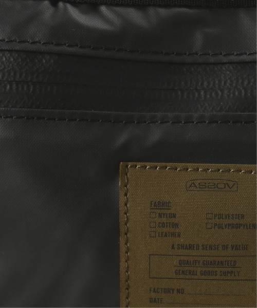 AS2OV(アッソブ)の「【AS2OV/アッソブ】PORTABLE LARGE ECO BAG(ショルダーバッグ・メンズ・ブラック/カーキ・FREE)」の20枚目の写真