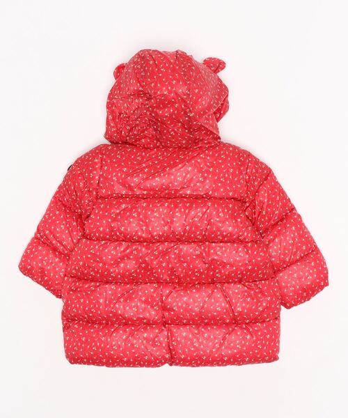 PETIT BATEAU（プチバトー）の「耳付きフード中綿入りジャケット（その他アウター・キッズ・レッド・24MONTH/18MONTH）」の2枚目の写真