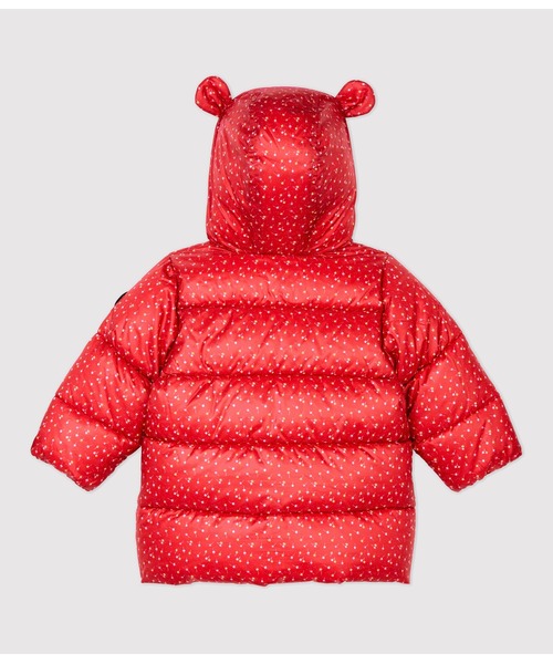 PETIT BATEAU（プチバトー）の「耳付きフード中綿入りジャケット（その他アウター・キッズ・レッド・24MONTH/18MONTH）」の5枚目の写真