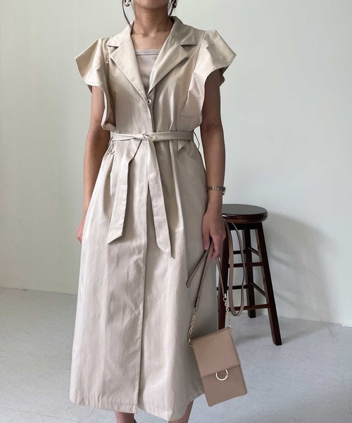 セール 袖フリルジャンスカ ジレ ワンピース Luxe Brille リュクスブリエ のファッション通販 Zozotown