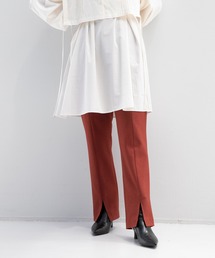 LOWRYS FARM | メランジフロントスリットパンツ　214870(その他パンツ)