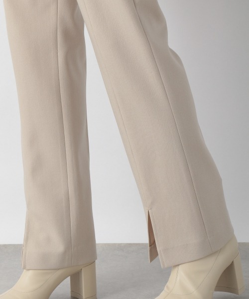 LOWRYS FARM（ローリーズファーム）の「メランジフロントスリットパンツ　214870（その他パンツ・レディース・ブラック/ダークブラウン/オフホワイト/レッド・MEDIUM/LARGE）」の11枚目の写真