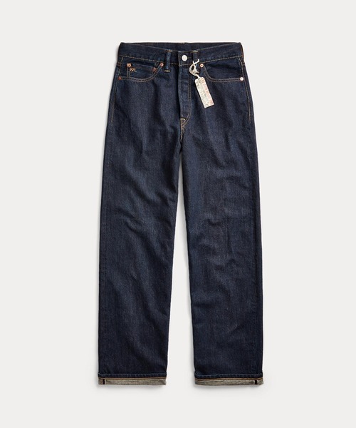 RRL(ダブル アール エル)の「ハイ ストレート フィット ジーンズ(デニムパンツ・レディース・ブルー・24/26/28/27/25/29)」の2枚目の写真