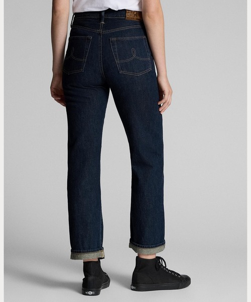 RRL(ダブル アール エル)の「ハイ ストレート フィット ジーンズ(デニムパンツ・レディース・ブルー・24/26/28/27/25/29)」の3枚目の写真