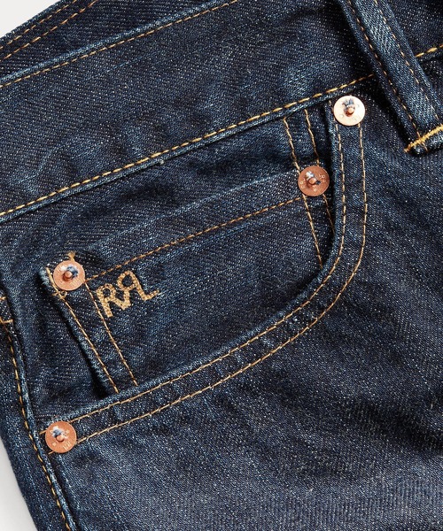 RRL(ダブル アール エル)の「ハイ ストレート フィット ジーンズ(デニムパンツ・レディース・ブルー・24/26/28/27/25/29)」の5枚目の写真