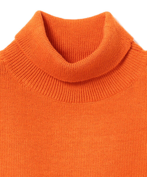 BEAMS BOY(ビームスボーイ)の「BEAMS BOY / リブ タートルネック ウォーマー(ネックウォーマー/スヌード・レディース・オレンジ/オリーブ/グレー・ONE SIZE)」の14枚目の写真