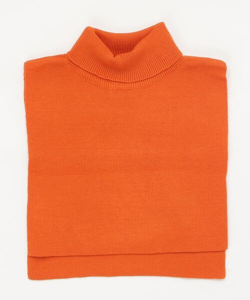 BEAMS BOY(ビームスボーイ)の「BEAMS BOY / リブ タートルネック ウォーマー(ネックウォーマー/スヌード・レディース・オレンジ/オリーブ/グレー・ONE SIZE)」の6枚目の写真