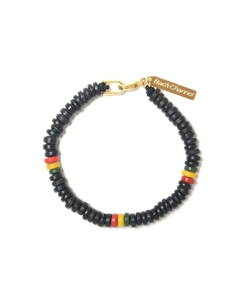 Back Channel（バックチャンネル）の「BEADS BRACELET（ブレスレット・メンズ・ブラック/サックスブルー/レッド/グリーン・ONE SIZE）」の2枚目の写真