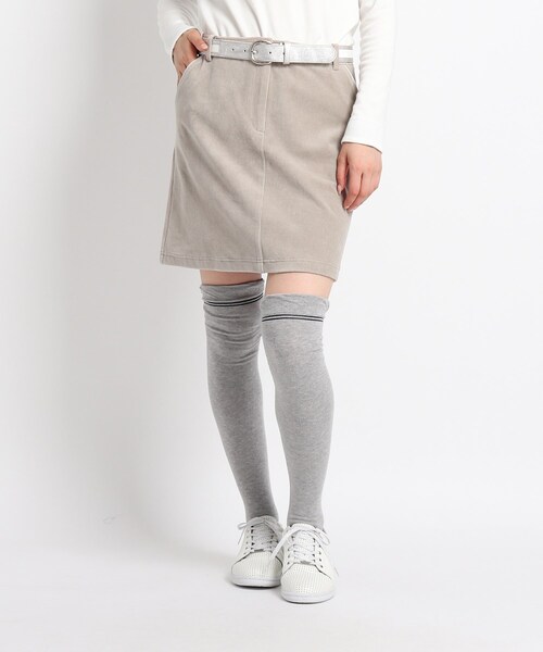 セール Adabat アダバット のスカート ストレッチ ストレッチ スカート Adabat アダバット のファッション スカート ニット コーデュロイ台形スカート スカート 使い勝手の良い