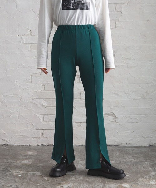 bohmal（ボマール）の「美脚カットソースリットパンツ（その他パンツ・レディース・ブラック/グリーン/パープル/オレンジ・FREE）」の9枚目の写真