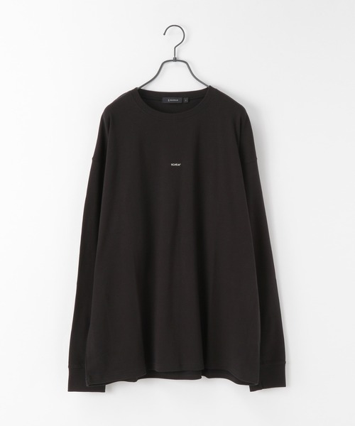 RAGEBLUE（レイジブルー）の「スムースプチロゴ刺繍ロンT/203173（Tシャツ/カットソー・メンズ・ホワイト/ブラック/ダークブラウン/グリーン・MEDIUM/LARGE）」の3枚目の写真