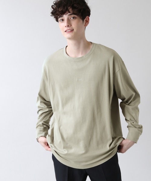 RAGEBLUE（レイジブルー）の「スムースプチロゴ刺繍ロンT/203173（Tシャツ/カットソー・メンズ・ホワイト/ブラック/ダークブラウン/グリーン・MEDIUM/LARGE）」の7枚目の写真