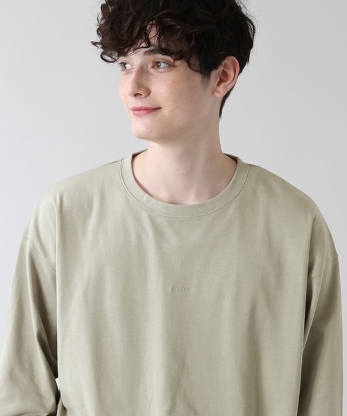 RAGEBLUE（レイジブルー）の「スムースプチロゴ刺繍ロンT/203173（Tシャツ/カットソー・メンズ・ホワイト/ブラック/ダークブラウン/グリーン・MEDIUM/LARGE）」の8枚目の写真