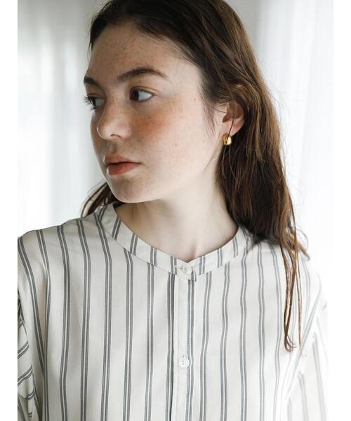 koe（コエ）の「サイドボタンバンドカラーシャツワンピース*（シャツワンピース・レディース・ホワイト/ベージュ/ネイビー/A/B・FREE）」の11枚目の写真