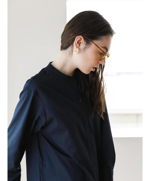 koe（コエ）の「サイドボタンバンドカラーシャツワンピース*（シャツワンピース・レディース・ホワイト/ベージュ/ネイビー/A/B・FREE）」の20枚目の写真