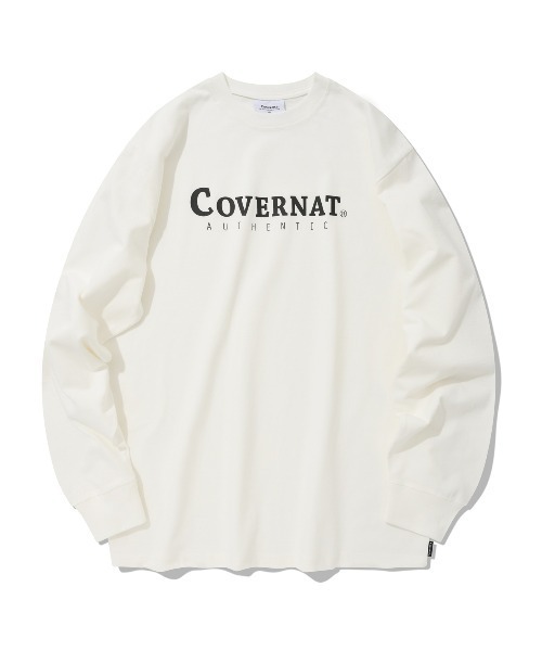 COVERNAT（カバーナット）の「【COVERNAT】AUTHENTIC LOGO LONG SLEEVE / カバーナット オーセンティック ロゴ ロングスリーブ Tシャツ（Tシャツ/カットソー・メンズ・ブラック/チャコールグレー/ホワイト/グリーン系その他・LARGE/MEDIUM/X-LARGE/SMALL）」の2枚目の写真