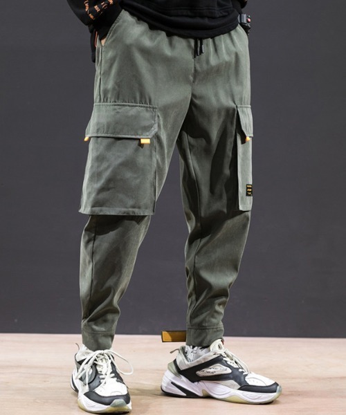 CORPUS TOKYO（コーパス トーキョー）の「Lazy Tokyo カーゴジョガーパンツ（カーゴパンツ・メンズ・ブラック/ベージュ/グレー・1/2/4/3）」の12枚目の写真