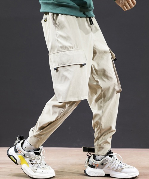 CORPUS TOKYO（コーパス トーキョー）の「Lazy Tokyo カーゴジョガーパンツ（カーゴパンツ・メンズ・ブラック/ベージュ/グレー・1/2/4/3）」の13枚目の写真