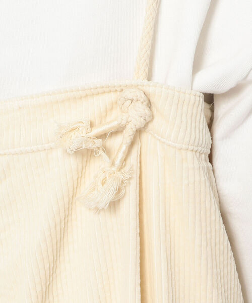 MANASTASH（マナスタッシュ）の「MANASTASH/マナスタッシュ　太畝コーデュロイサロペット（サロペット/オーバーオール・レディース・ホワイト/モカ・FREE）」の6枚目の写真