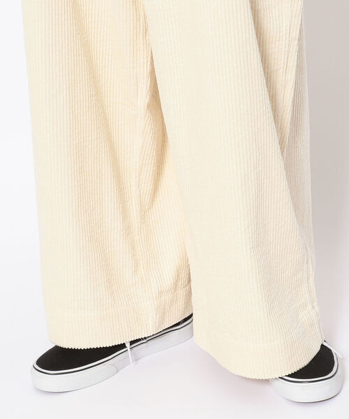 MANASTASH（マナスタッシュ）の「MANASTASH/マナスタッシュ　太畝コーデュロイサロペット（サロペット/オーバーオール・レディース・ホワイト/モカ・FREE）」の8枚目の写真