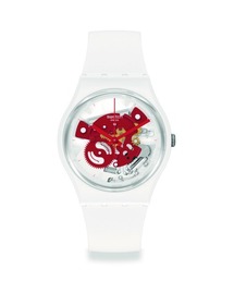 SWATCH(XEHb`)TIME TO RED SMALL(AiOrv)