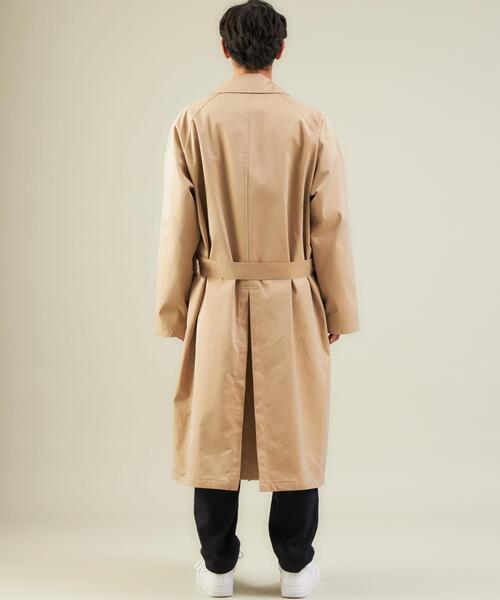 green label relaxing by 風早ゆうた(グリーンレーベルリラクシングバイカゼハヤユウタ)の「【WEB限定】<KZ×green label relaxing>ビッグシルエット トレンチコート(トレンチコート・メンズ・ベージュ/ブラック・S/M/L)」の5枚目の写真