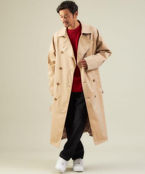 green label relaxing by 風早ゆうた(グリーンレーベルリラクシングバイカゼハヤユウタ)の「【WEB限定】<KZ×green label relaxing>ビッグシルエット トレンチコート(トレンチコート・メンズ・ベージュ/ブラック・S/M/L)」の8枚目の写真
