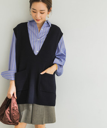 URBAN RESEARCH | 深Vネック畦ニットベスト(ニット/セーター)