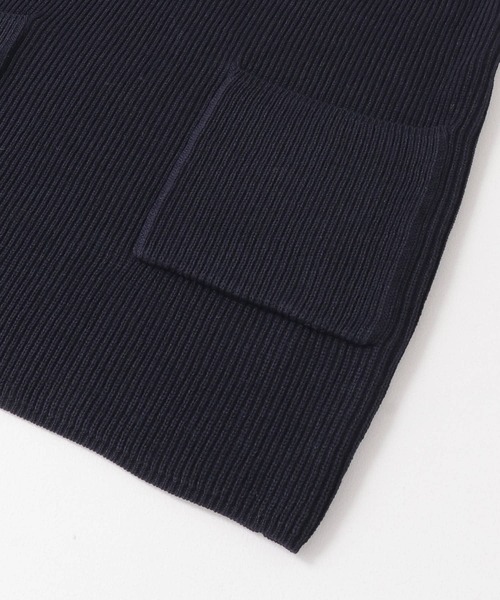 URBAN RESEARCH（アーバンリサーチ）の「深Vネック畦ニットベスト（ニット/セーター・レディース・ネイビー/ホワイト系その他・FREE）」の8枚目の写真