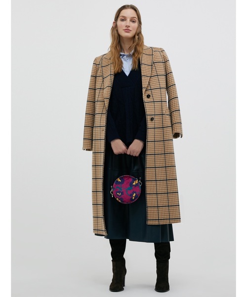 MAX&Co.（マックス アンド コー）の「MAX＆Co. [コメタ] コーティング ジャージ スカート（スカート・レディース・ネイビー/ボルドー・X-SMALL/SMALL/MEDIUM/LARGE）」の2枚目の写真