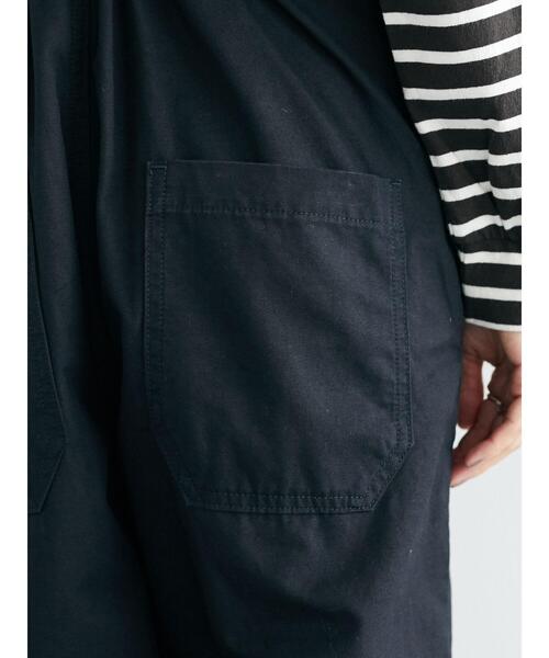 CRAFT STANDARD BOUTIQUE(クラフトスタンダードブティック)の「ミリタリークロス ラップサロペット *(サロペット/オーバーオール・レディース・ブラック/ナチュラル・FREE)」の21枚目の写真