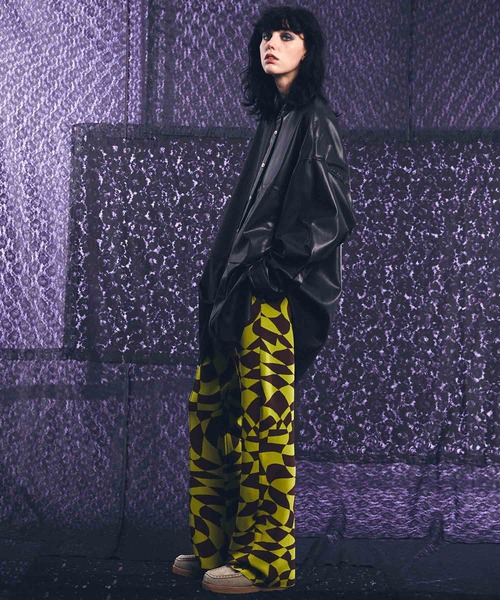 MAISON SPECIAL（メゾンスペシャル）の「《ユニセックスアイテム》クレイジーチェッカーフラッグニットピンタックフレアパンツ 【MAISON SPECIAL/メゾンスペシャル】（その他パンツ・メンズ・ブラック/グリーン/ブルー・0/1/2）」の17枚目の写真