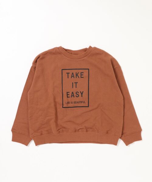 JUNK STORE（ジャンクストアー）の「■プリントバリエスウェット（スウェット・キッズ・ブラウン/キャメル/チャコール/グリーン/ベージュ・150/110/140/120/130）」の3枚目の写真