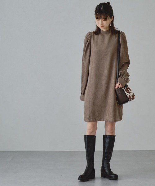 ORiental TRaffic（オリエンタルトラフィック）の「切替ストレッチロングブーツ/11502（ブーツ・レディース・ブラック/ブラウン・LL/S/M/L）」の5枚目の写真