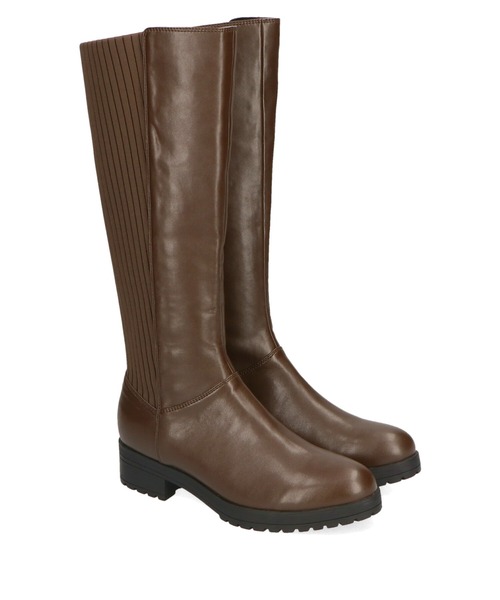 ORiental TRaffic（オリエンタルトラフィック）の「切替ストレッチロングブーツ/11502（ブーツ・レディース・ブラック/ブラウン・LL/S/M/L）」の13枚目の写真