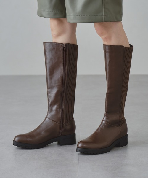 ORiental TRaffic（オリエンタルトラフィック）の「切替ストレッチロングブーツ/11502（ブーツ・レディース・ブラック/ブラウン・LL/S/M/L）」の19枚目の写真